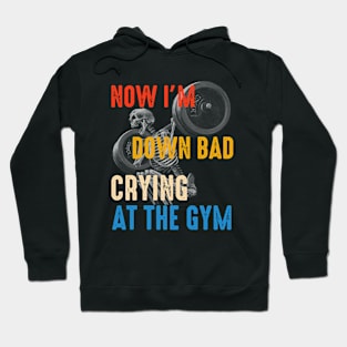 Down Bad Cring At The Gym Retro Hoodie